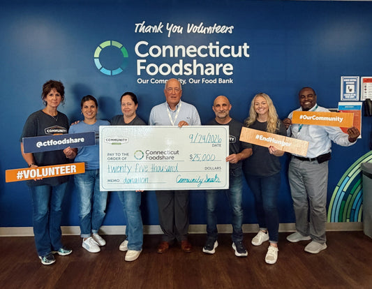 Community Snacks and Peeled Snacks Helps Provide 300,000 Meals for Connecticut Families with Connecticut Foodshare