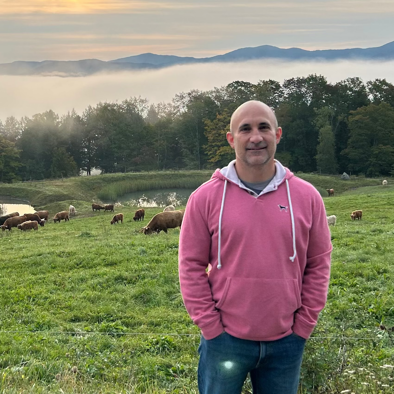 Jim Goldberg The founder of Community Snacks on a farm

