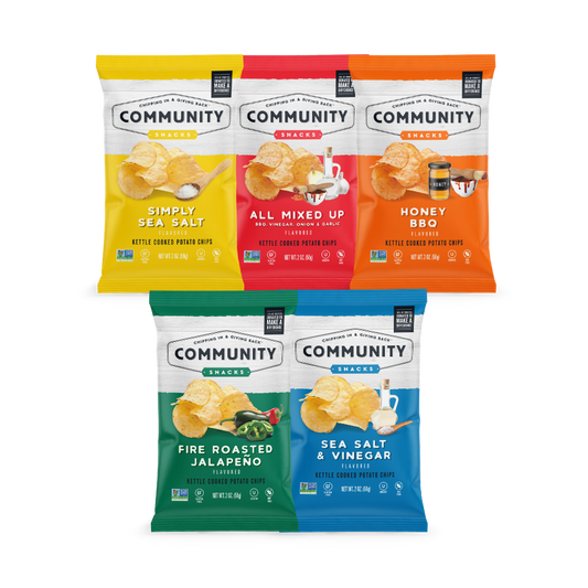 Kettle Cooked Chips Variety Pack, 2 oz Bags (25 Count)